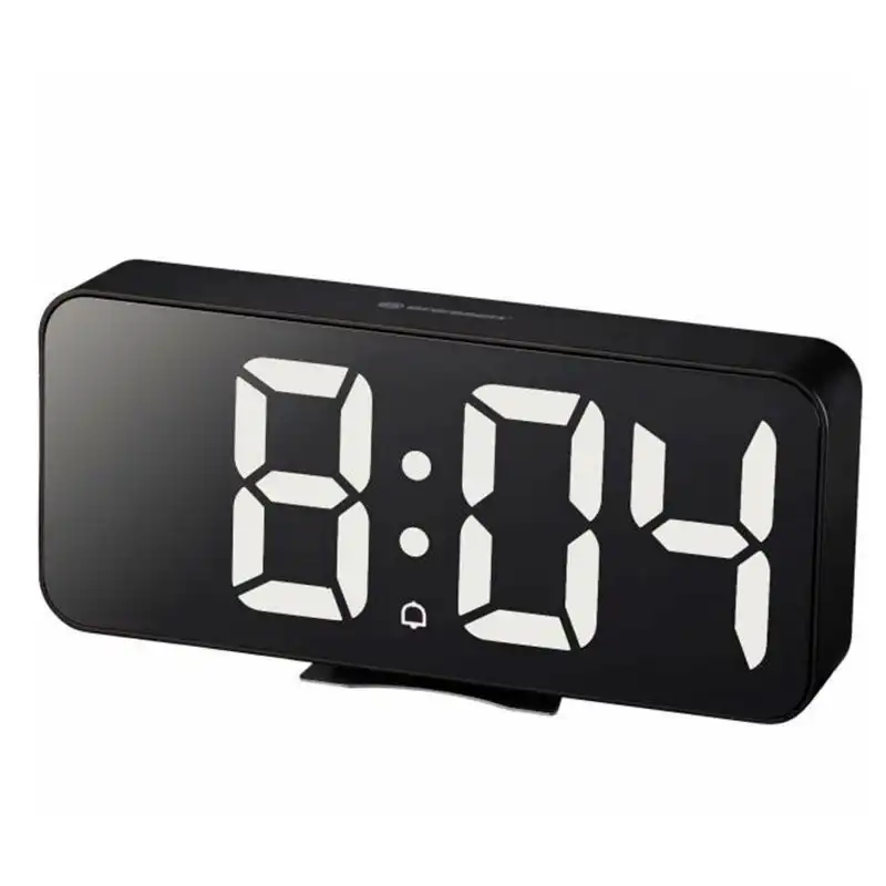 Bresser Mytime Echo FXL Reloj Despertador con Termómetro Negro