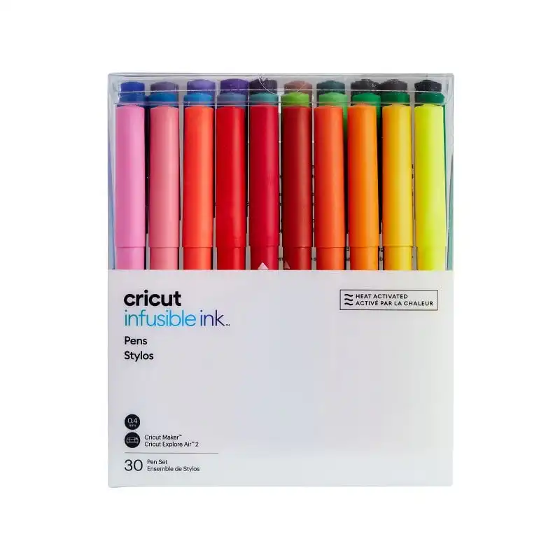 Cricut Infusible Ink Pack de 30 Bolígrafos de Tinta Infusible 0.4mm