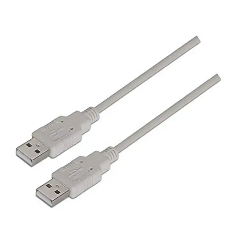 Nanocable Cable USB 2.0 Tipo A Macho/Macho 1m Beige