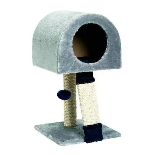 TK-Pet Jazz Rascador con Refugio de Felpa y Sisal para gatos