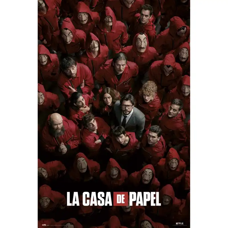 Erik Maxi Póster La Casa De Papel Guerra 91.5x61 cm