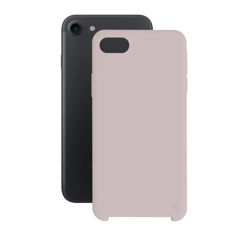Ksix Soft Silicone Funda Rosa para iPhone 7/8/SE 2020