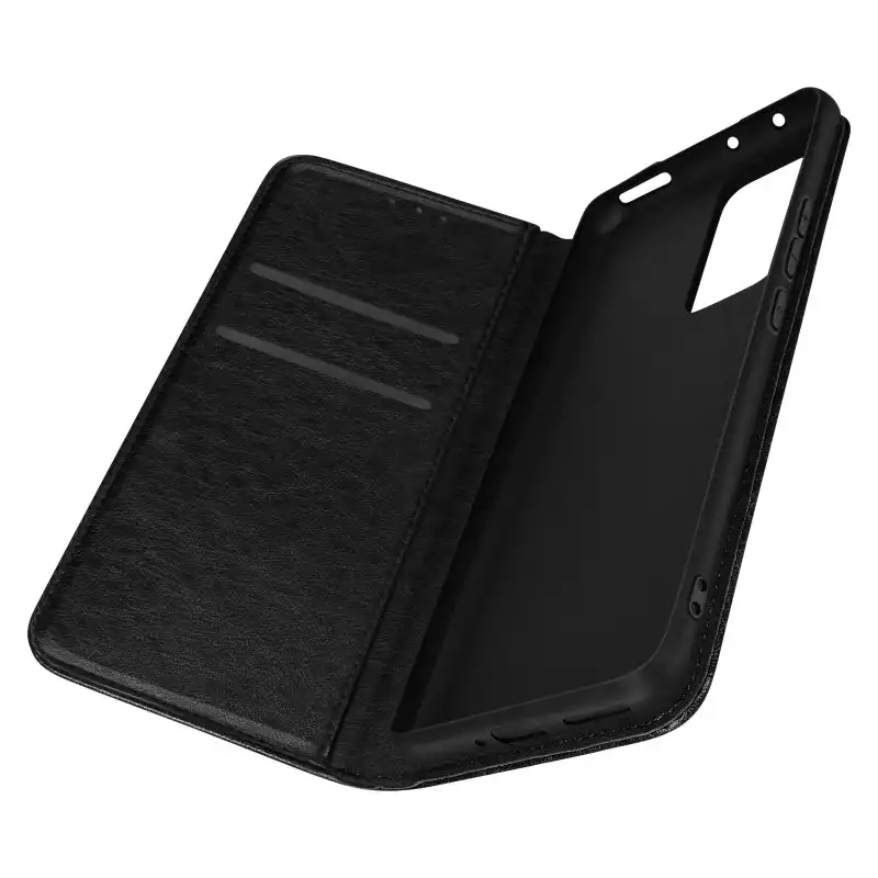 Avizar Funda Folio Tarjetero con Soporte de Vídeo Negro para Xiaomi 12 Pro
