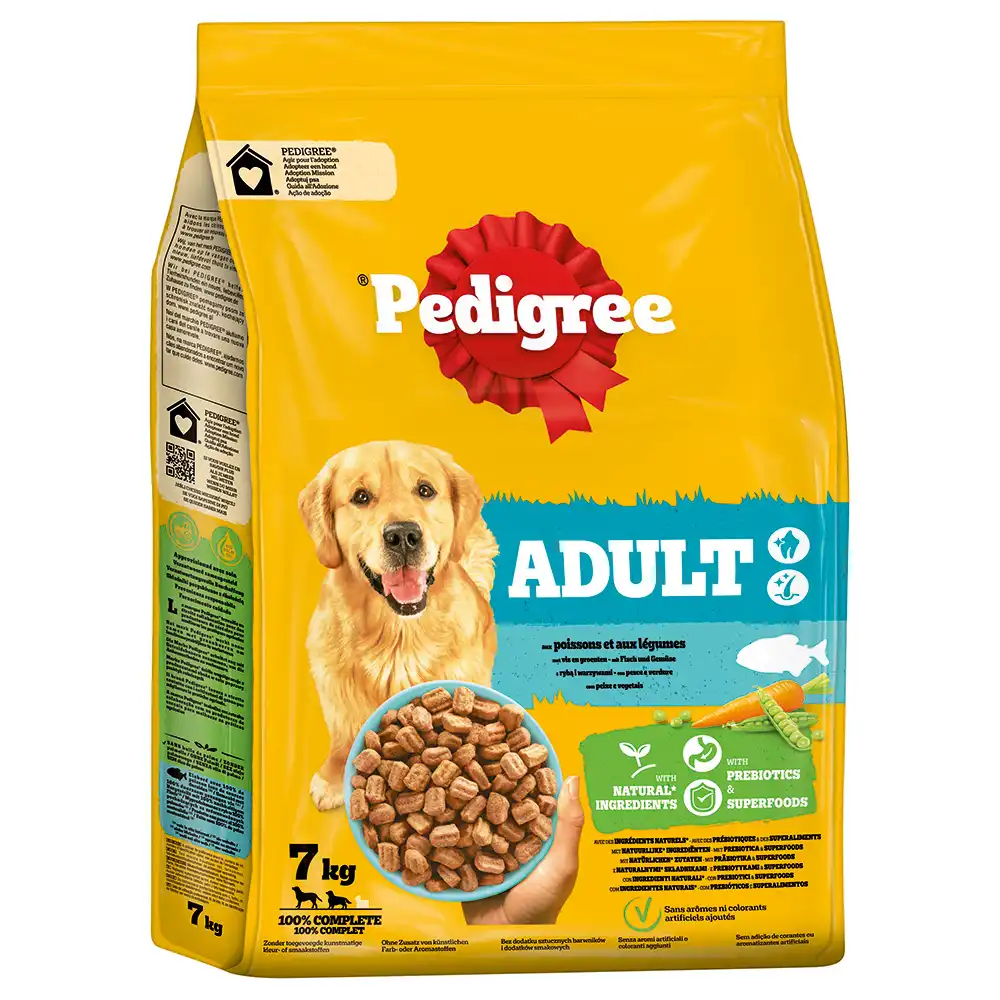 Pedigree Adult con pescado y verduras pienso para perros - 7 kg