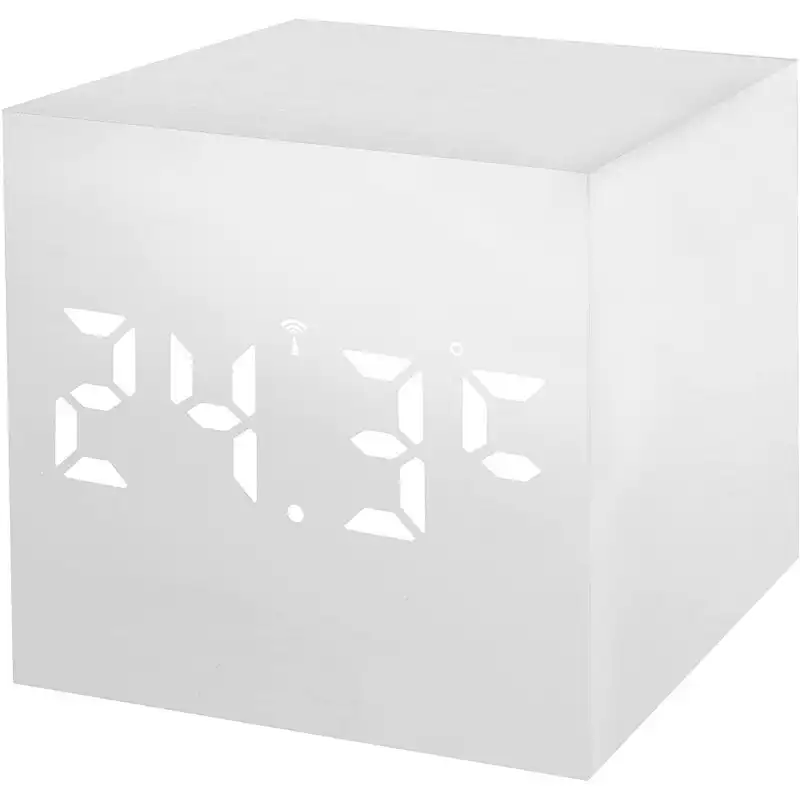 Bresser Wac Radio Despertador Climático LED Blanco
