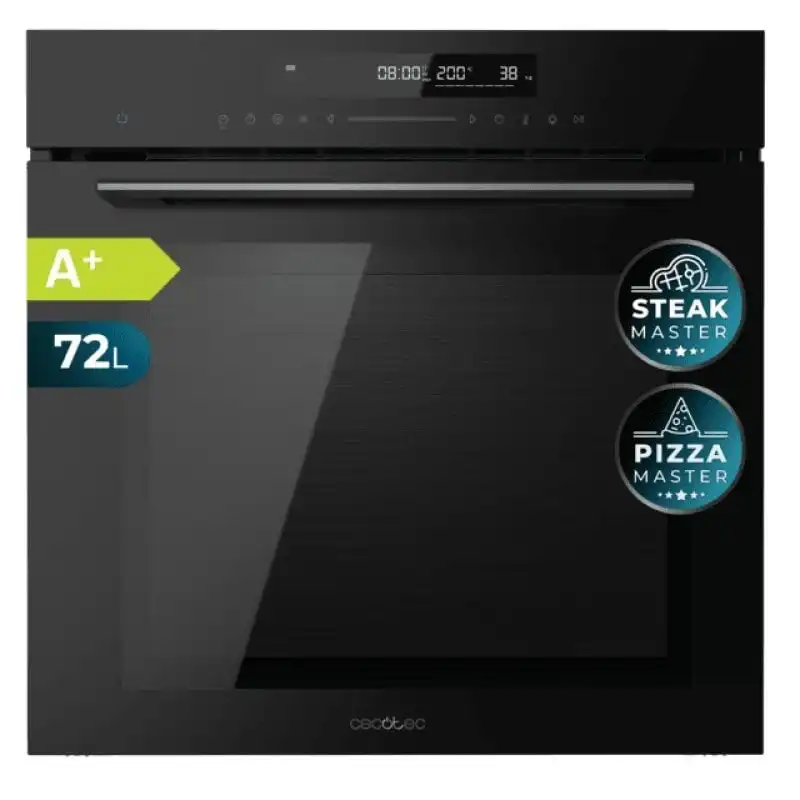Cecotec Bolero Hexa SM406000 Glass Black Horno Multifunción Integrable A+