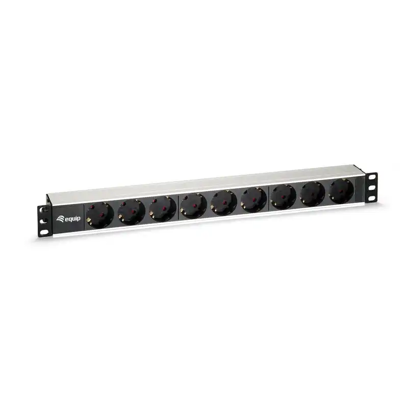 Equip 333292 Regleta Aluminio 9 Tomas para Rack 1U 19"