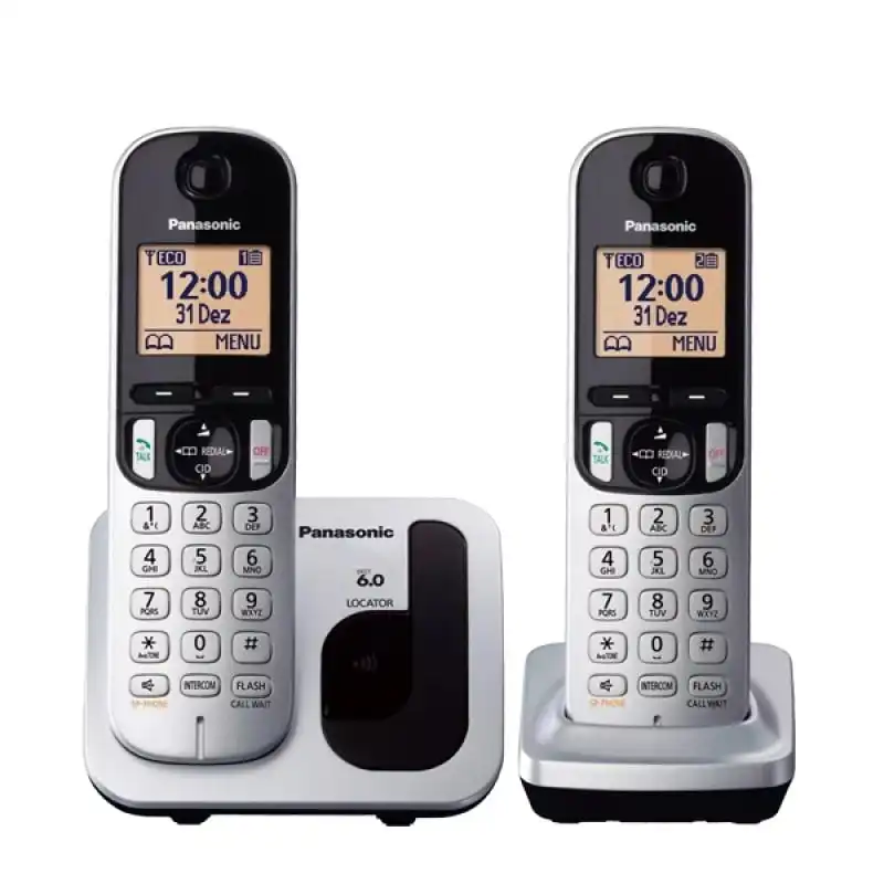 Panasonic KX-TGC212SPS Duo Teléfonos Inalámbricos Blancos
