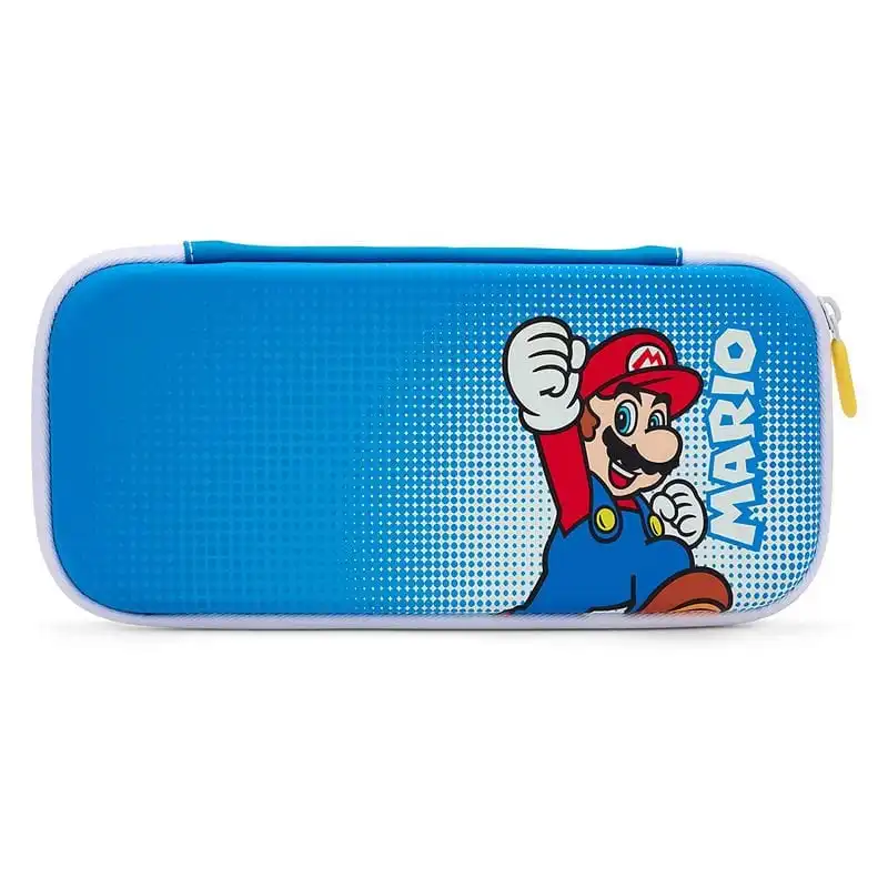 Power A Funda Semirrígida Slim Azul Mario Pop Art para Nintendo Switch/Lite/OLED