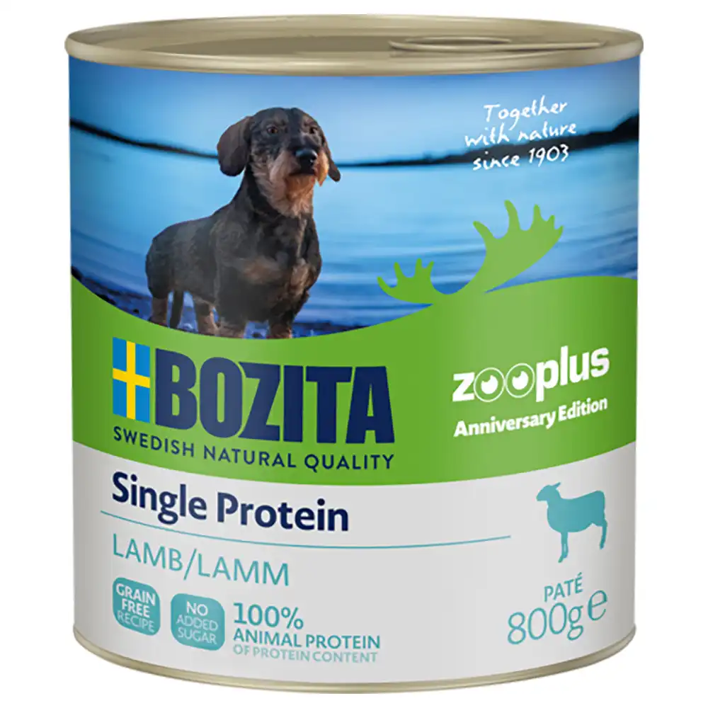 Bozita Single Protein Paté pavo 6 x 800 g - con cordero