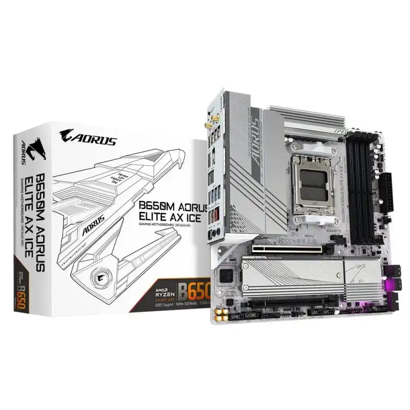 Gigabyte B650M AORUS ELITE AX ICE