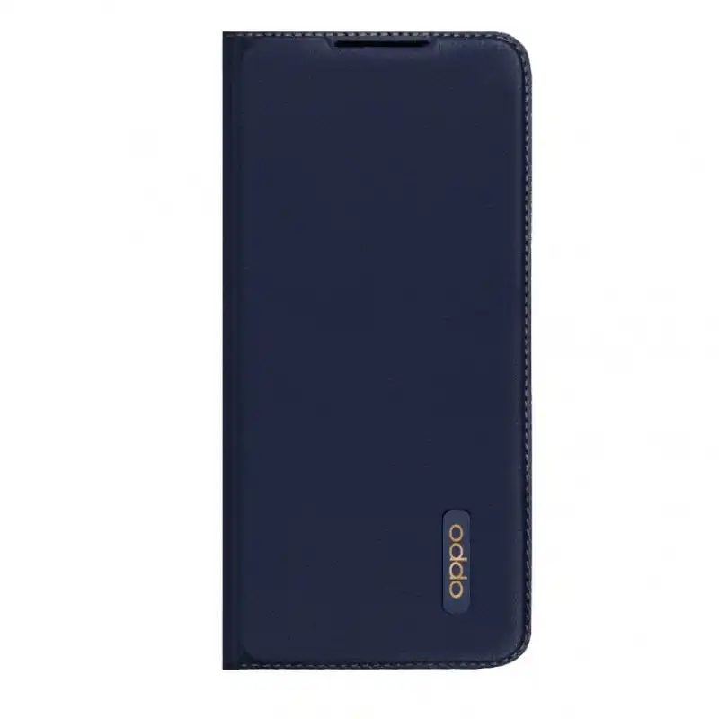 Oppo Funda PU Flip Case Azul para A91