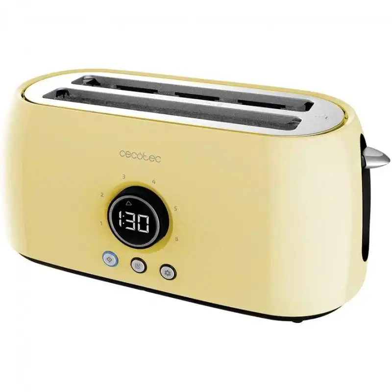 Cecotec ClassicToast 15000 Yellow Extra Double Tostadora 2 Ranuras 1500W