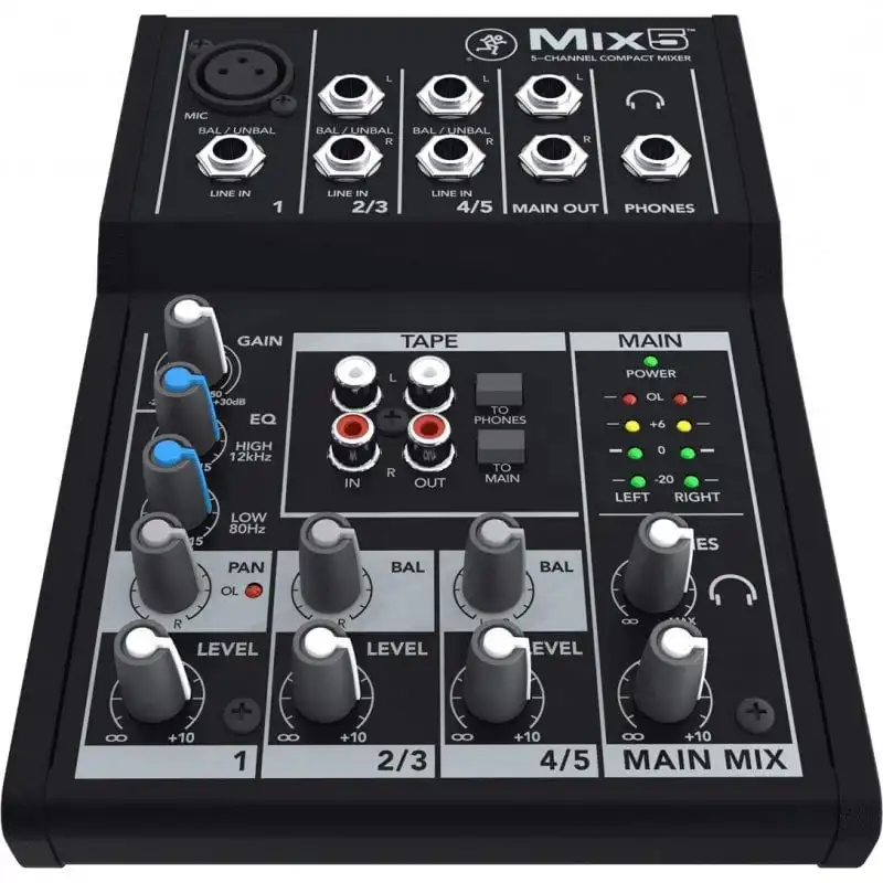 Mackie Mix5 Mesa de Mezclas 5 Canales