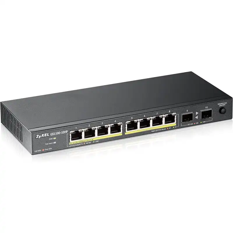 Zyxel GS1100-10HP v2 Switch No Administrado Gigabit Ethernet PoE 10 Puertos