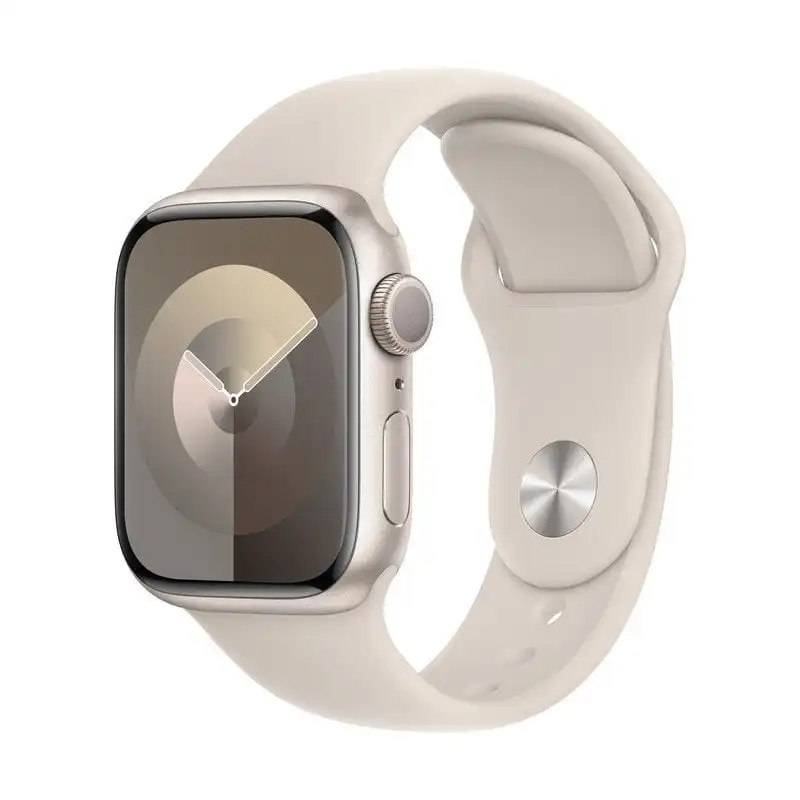 Apple Watch Series 9 GPS 41mm Blanco Estrella Caja de Aluminio con Correa Deportiva Blanco Estrella S/M