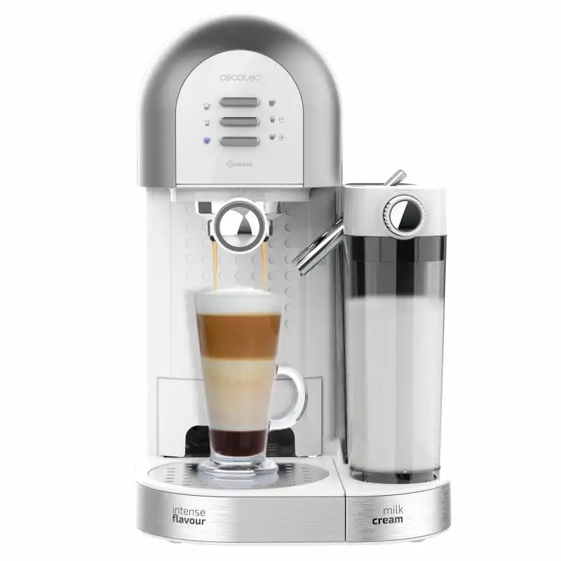 Cecotec Cumbia Power Instant-ccino 20 Chic Serie Bianca Cafetera Semiautomática