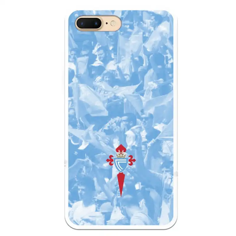 Funda Licencia Oficial RC Celta Escudo Fondo Hinchada para iPhone 7 Plus