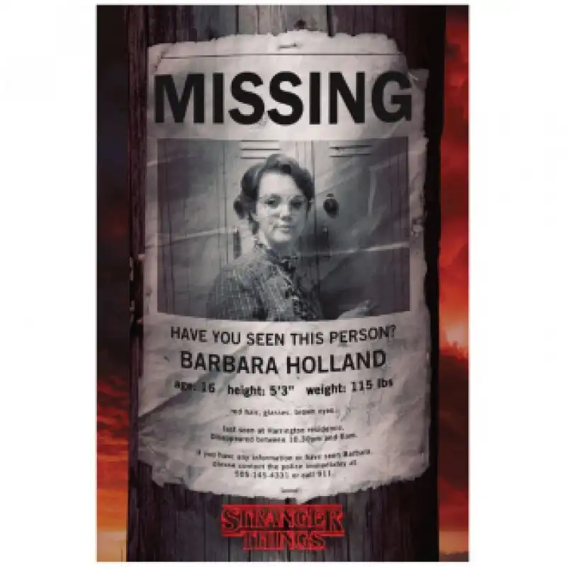 Pyramid Maxi Póster Stranger Things Barb Missing 91.5x61cm