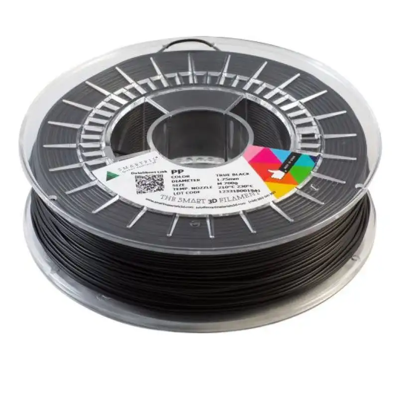 Smartfil PP Filamento 3D Alta Resistencia al Impacto 1.75mm 700g True Black