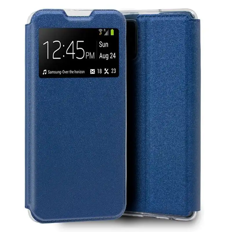 Cool Funda Flip Cover Liso Azul para Samsung Galaxy S20 Plus