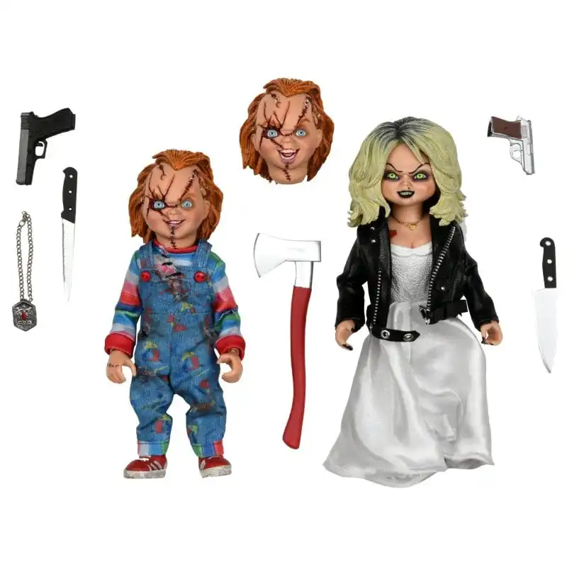 Neca Bride of Chucky Chucky y Tiffany Figuras 20cm