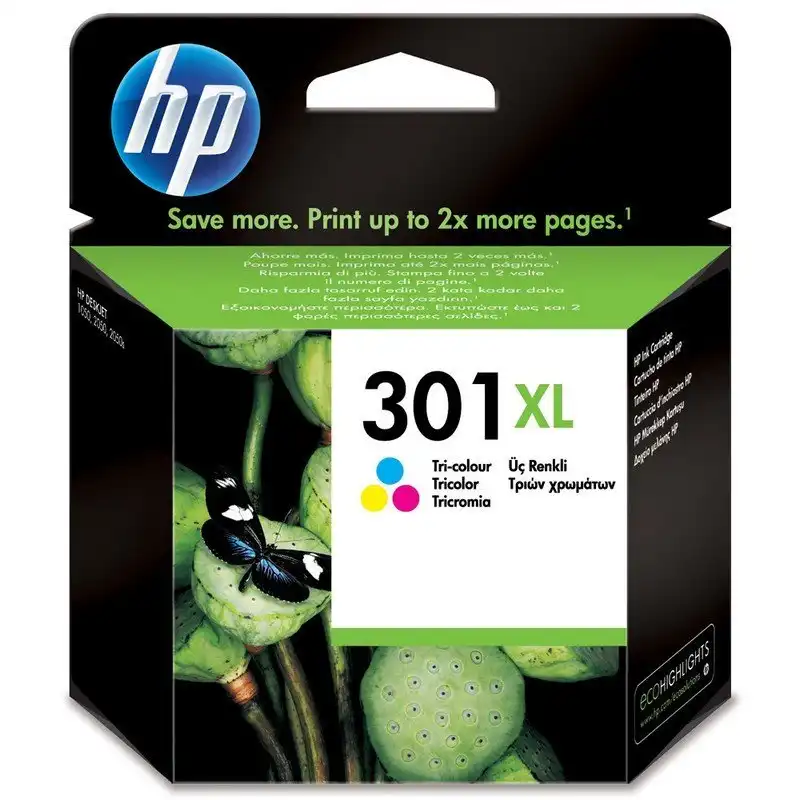 Cartucho de Tinta Original HP 301XL Tricolor