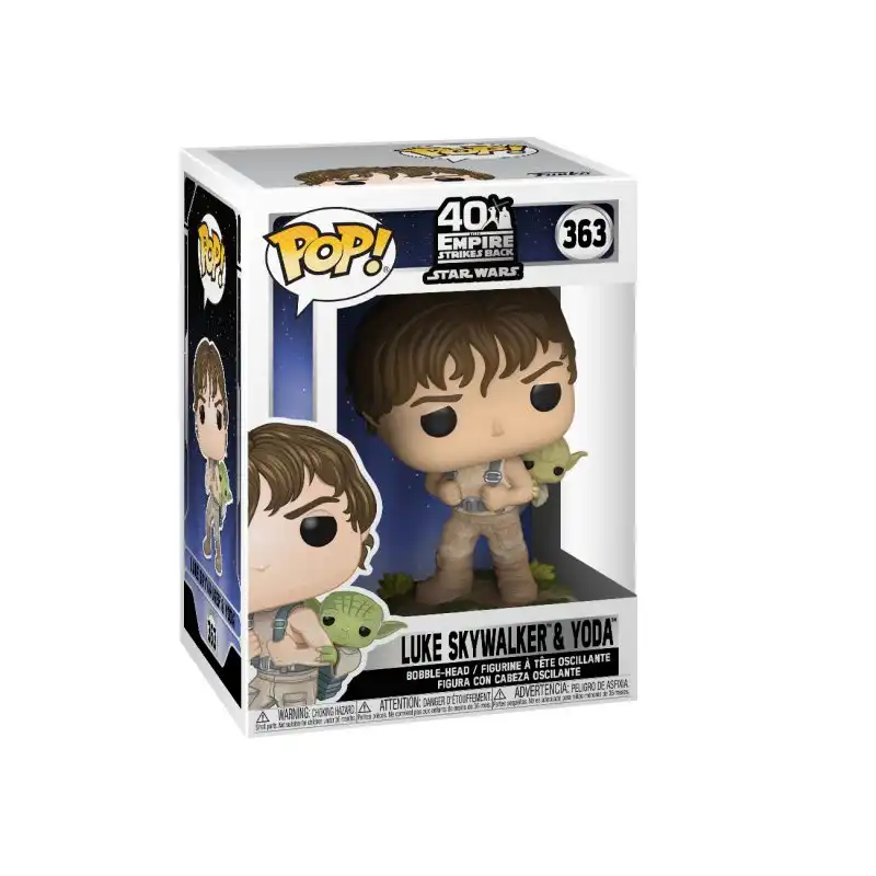 Funko Pop Star Wars Luke Entrenando con Yoda