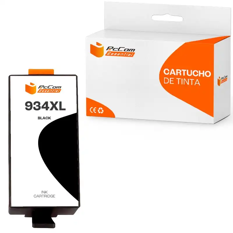 Pccom Essential HP 934XL Cartucho Tinta Compatible Negro