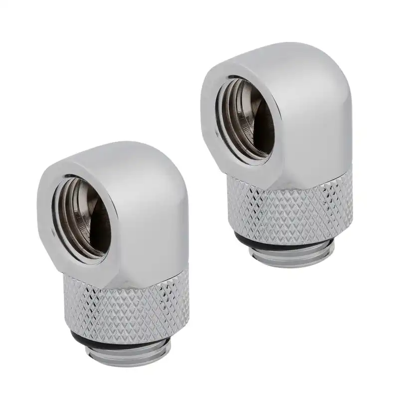 Corsair Hydro X Series 90° Rotary Pack 2 Adaptadores Cromo