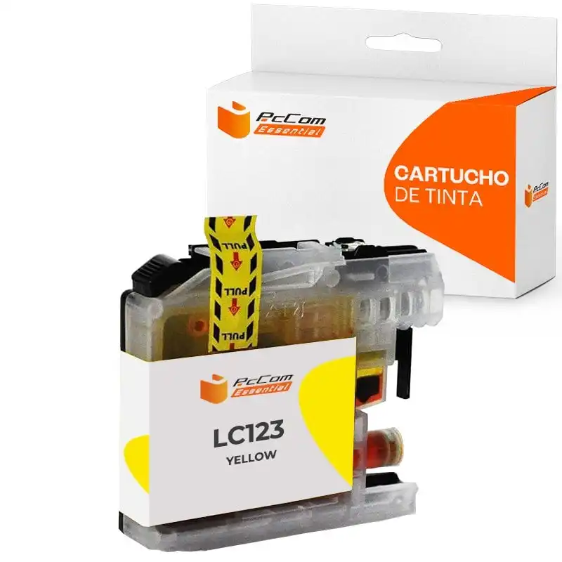 Pccom Essential Brother Lc123/lc121 Cartucho Tinta Compatible Amarillo
