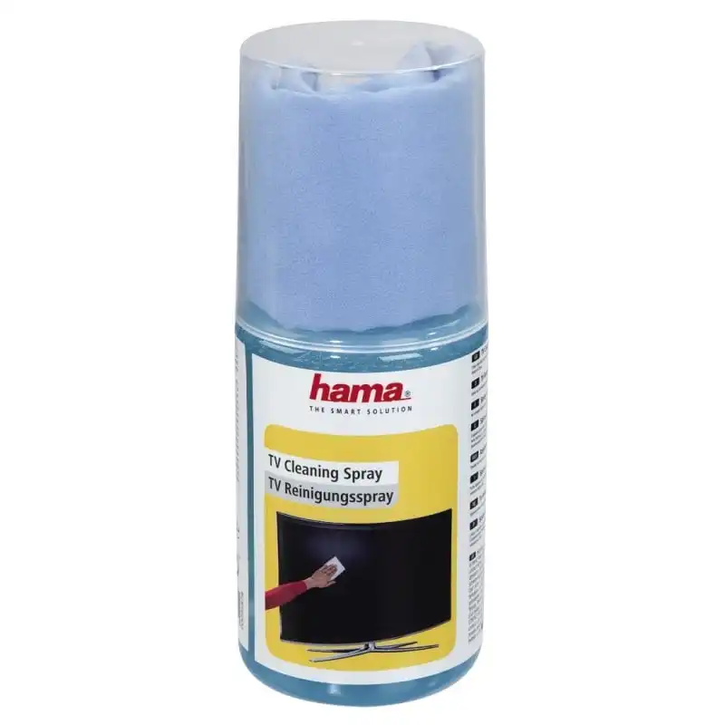 Hama Kit Spray Limpiador para Pantallas LCD/OLED/Plasma 200ml + Paño de Microfibra