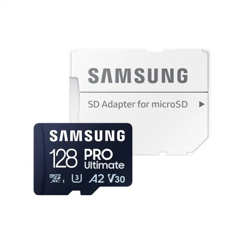 Samsung PRO Ultimate 128GB MicroSDXC UHS-I U3 A2 V30 + Adaptador SD
